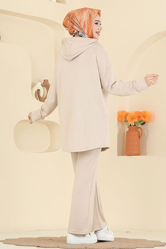 moda selvim طقم بيج 2642MSZ1172 - Thumbnail