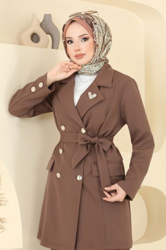 moda selvim طقم بني 2643SL432 - Thumbnail