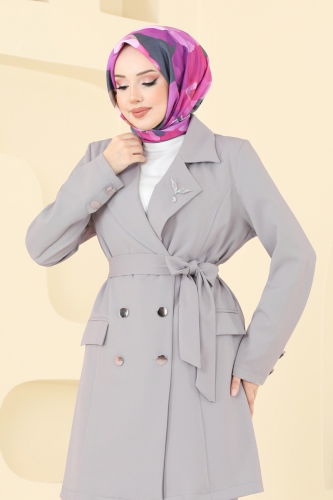 moda selvim طقم رمادي 2643SL432 - Thumbnail