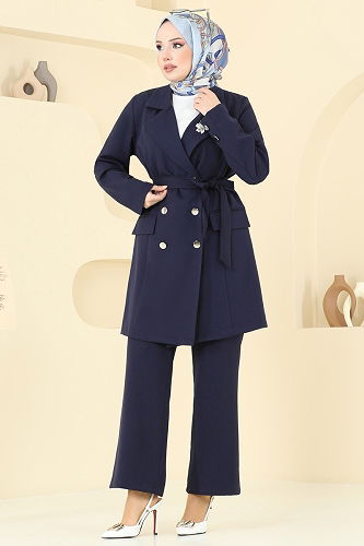 moda selvim Combined 2643SL432 Navy Blue - Thumbnail