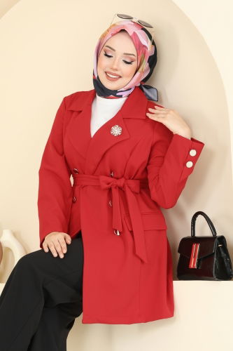 moda selvim طقم أحمر و أسود 2643SL432 - Thumbnail