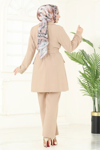 moda selvim طقم بيج 2643SL432 - Thumbnail