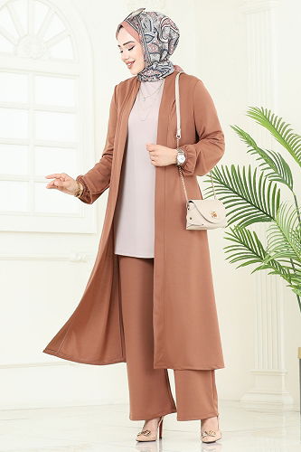 moda selvim Combined 2649ASMK1074 Tan&Vision - Thumbnail