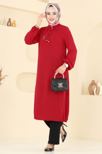 moda selvim طقم أحمر و أسود 2652SL432 - Thumbnail