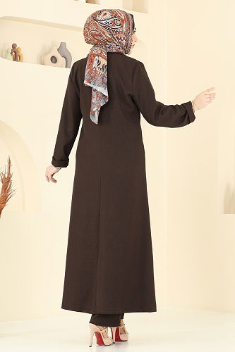 moda selvim طقم بني 2653SL432 - Thumbnail