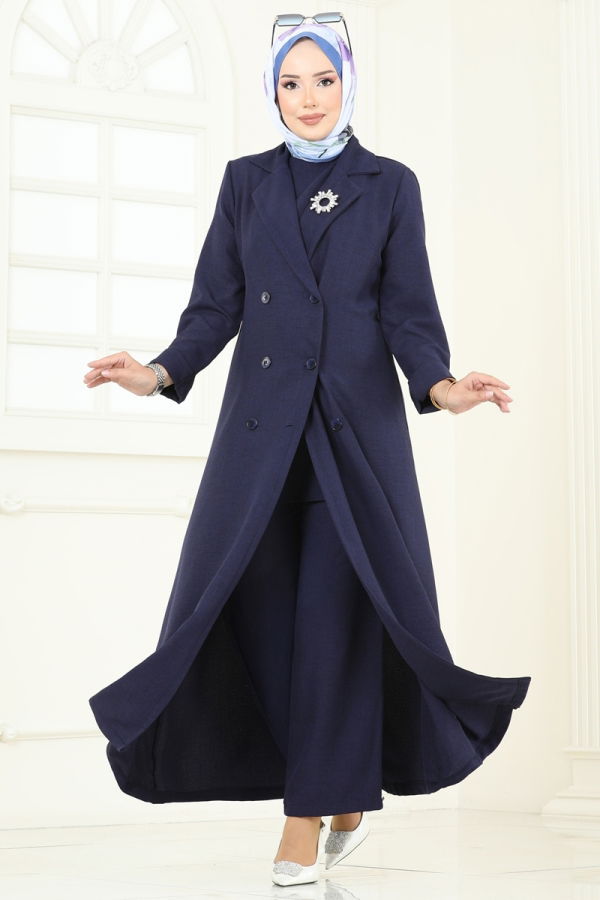 Modaselvim خصم صافٍ20%+20% في سلة التسوق طقم كحلي غامق 2653SL432