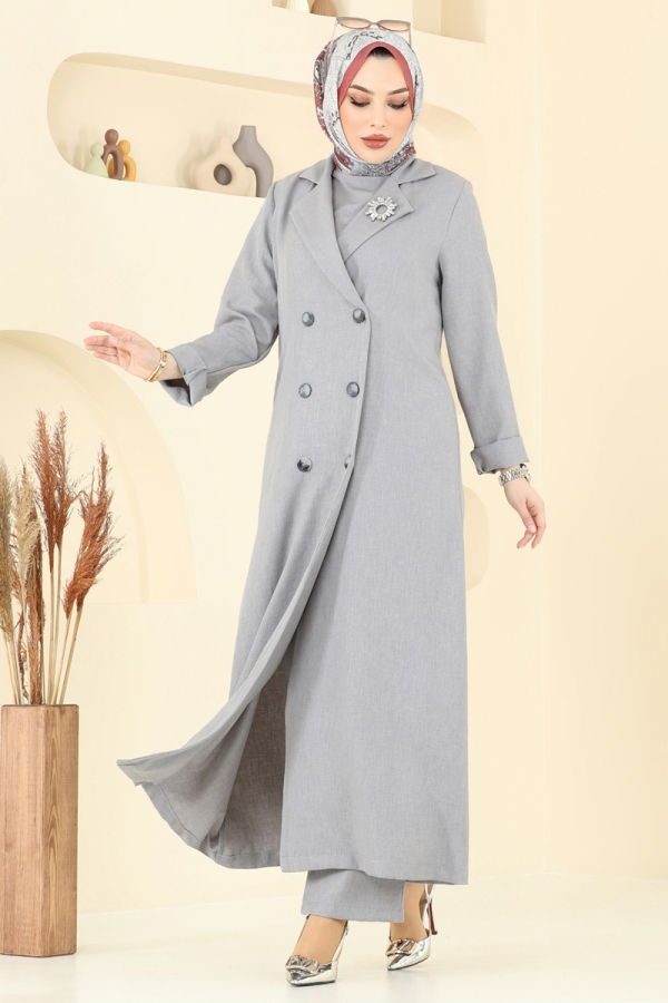 Modaselvim خصم صافٍ20%+20% في سلة التسوق طقم رمادي 2653SL432