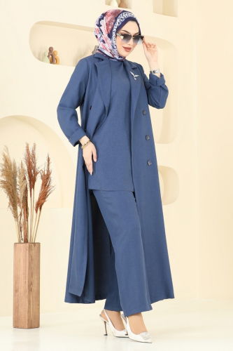 moda selvim طقم ازرق 2653SL432 - Thumbnail