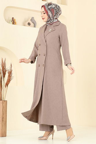 moda selvim طقم بيج 2653SL432 - Thumbnail