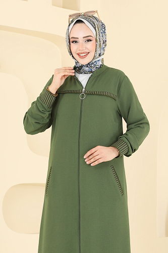 moda selvim طقم أخضر عشبي 2654SL432 - Thumbnail