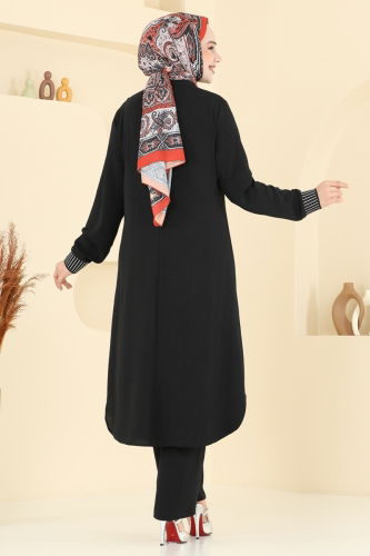 moda selvim طقم أسود 2654SL432 - Thumbnail