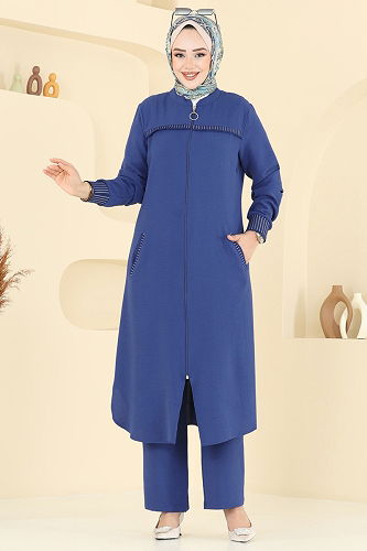 moda selvim طقم ازرق 2654SL432 - Thumbnail