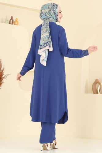 moda selvim طقم ازرق 2654SL432 - Thumbnail