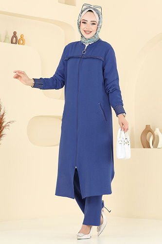 moda selvim طقم ازرق 2654SL432 - Thumbnail