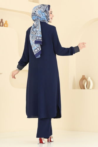 moda selvim طقم كحلي 2654SL432 - Thumbnail