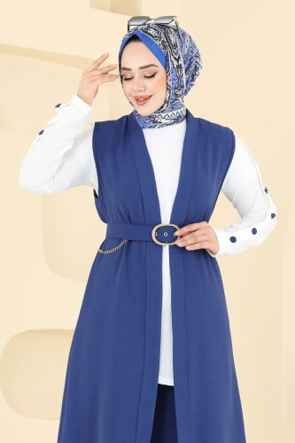 moda selvim Combined 2660SL432 Indigo&Ecru - Thumbnail