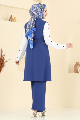 moda selvim Combined 2660SL432 Indigo&Ecru - Thumbnail