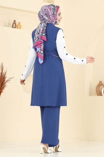 moda selvim طقم أزرق فاتح 2660SL432 - Thumbnail