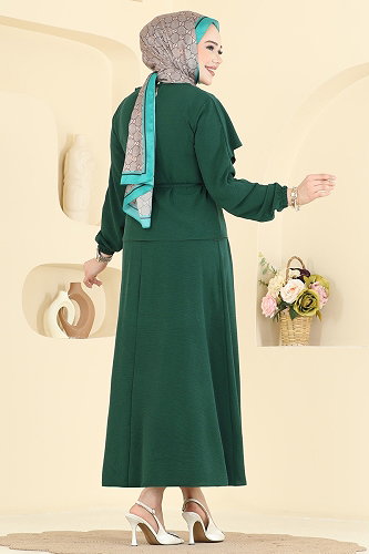 moda selvim طقم زيتي 2663MSZ1172 - Thumbnail