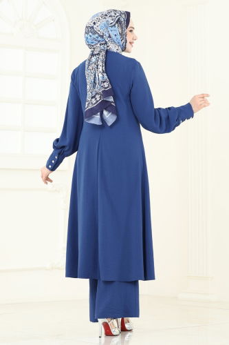moda selvim طقم ازرق 2664SL432 - Thumbnail