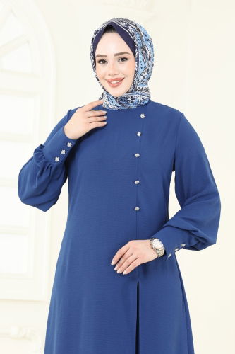 moda selvim طقم ازرق 2664SL432 - Thumbnail