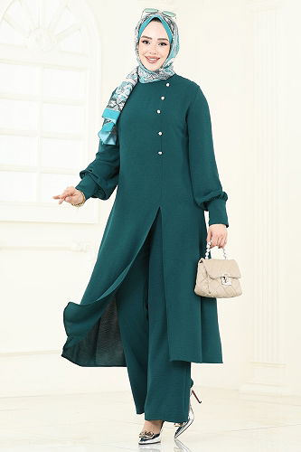 moda selvim طقم بترولي 2664SL432 - Thumbnail