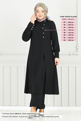 moda selvim Combined 2664SL890-M Black - Thumbnail