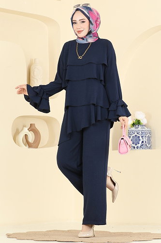 moda selvim طقم كحلي 2666MSZ1172 - Thumbnail