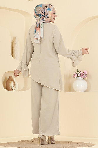 moda selvim طقم بيج 2666MSZ1172 - Thumbnail
