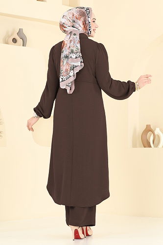 moda selvim طقم بني 2666SL432 - Thumbnail