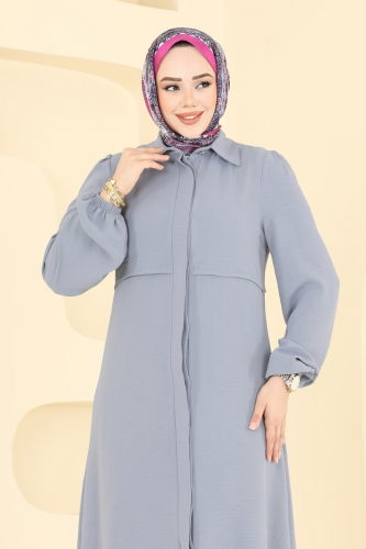 moda selvim طقم رمادي 2666SL432 - Thumbnail