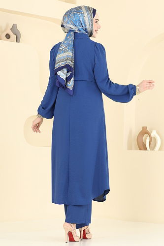 moda selvim طقم ازرق 2666SL432 - Thumbnail