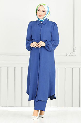 moda selvim Combined 2666SL890-M Indigo - Thumbnail