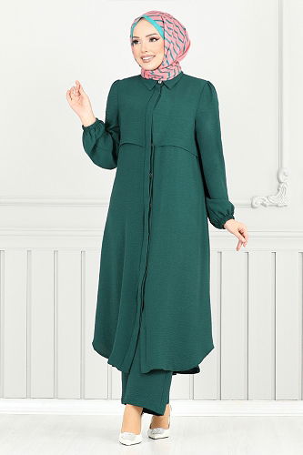 moda selvim طقم بترولي 2666SL890-M - Thumbnail