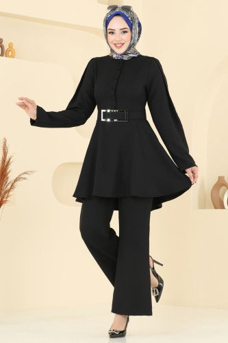 moda selvim طقم أسود 2668SL432 - Thumbnail