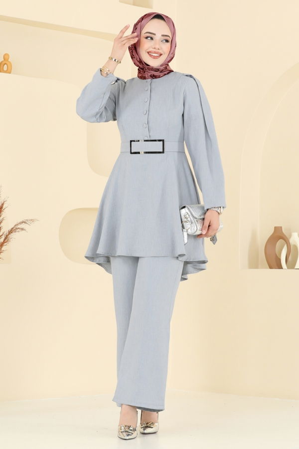 Modaselvim خصم صافٍ20%+20% في سلة التسوق طقم رمادي فاتح 2668SL432