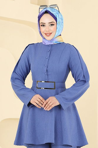 moda selvim طقم أزرق فاتح 2668SL432 - Thumbnail