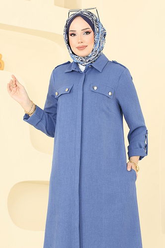 moda selvim طقم أزرق فاتح 2669SL432 - Thumbnail