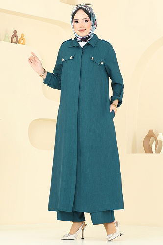 moda selvim طقم بترولي 2669SL432 - Thumbnail