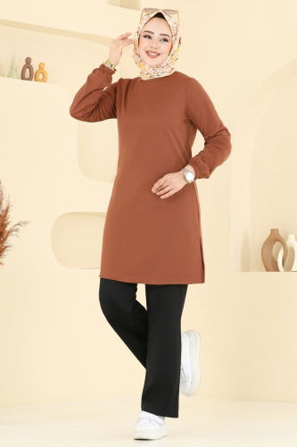 moda selvim طقم بني وأسود 2670SL432 - Thumbnail