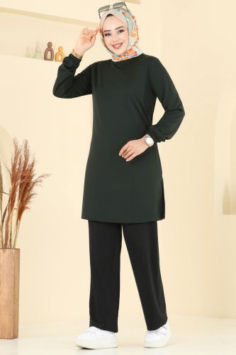 S.L. - طقم زيتي واسود 2670SL432