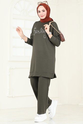 moda selvim Combined 2671AYD574 Khaki - Thumbnail