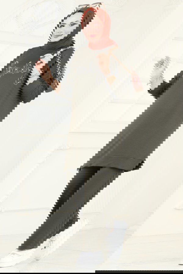 Modaselvim خصم صافٍ20%+20% في سلة التسوق طقم اخضر عفني 2671AYD574