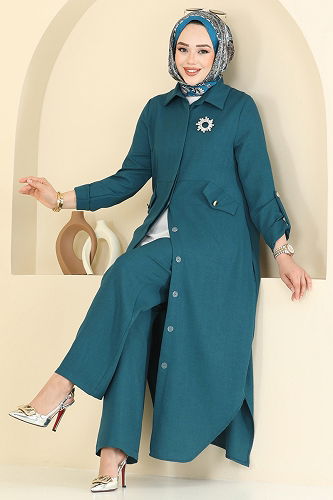 moda selvim طقم بترولي 2671SL432 - Thumbnail