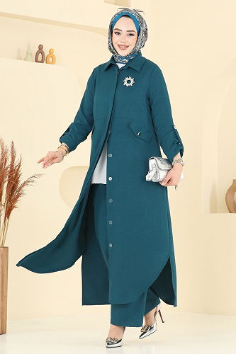 moda selvim طقم بترولي 2671SL432 - Thumbnail