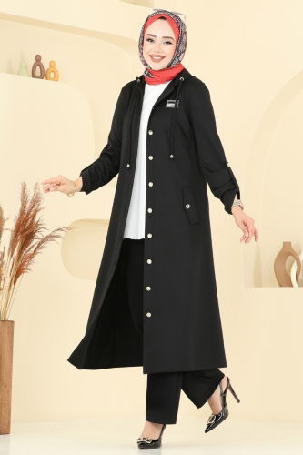 moda selvim طقم أسود 2673SL432 - Thumbnail