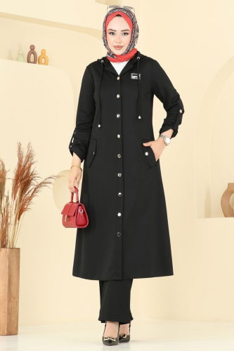 moda selvim طقم أسود 2673SL432 - Thumbnail