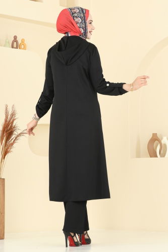 moda selvim طقم أسود 2673SL432 - Thumbnail