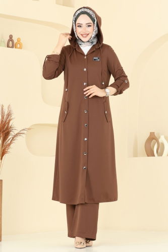 moda selvim طقم بني 2673SL432 - Thumbnail