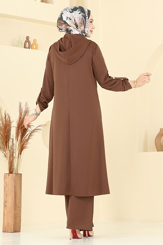 moda selvim طقم بني 2673SL432 - Thumbnail